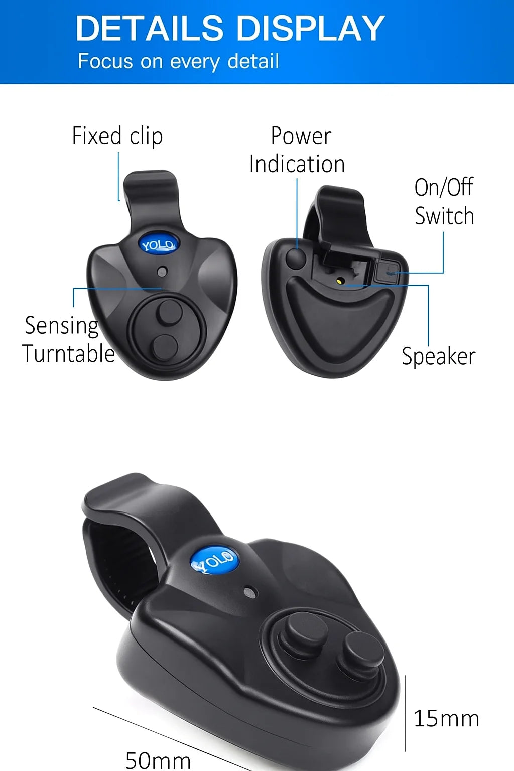 Electronic Fishing Bite Alarm with Siren