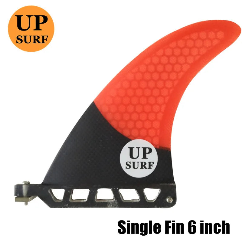Single Fiberglass Surfboard Center Fin