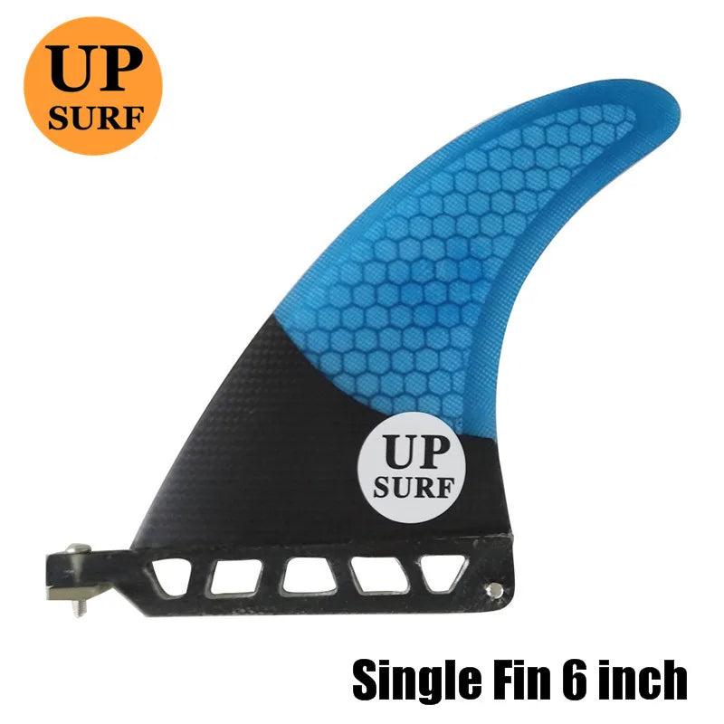 Single Fiberglass Surfboard Center Fin