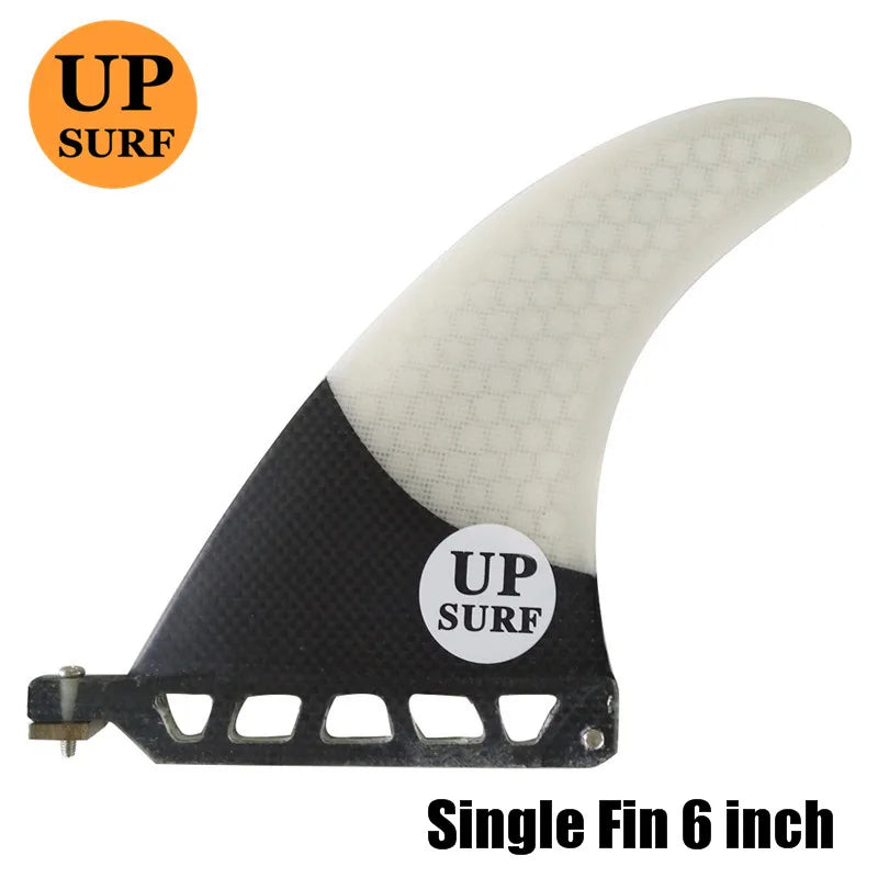 Single Fiberglass Surfboard Center Fin