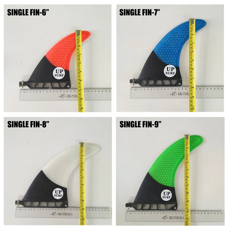 Single Fiberglass Surfboard Center Fin