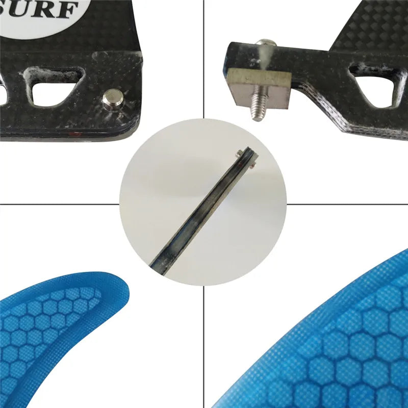 Single Fiberglass Surfboard Center Fin