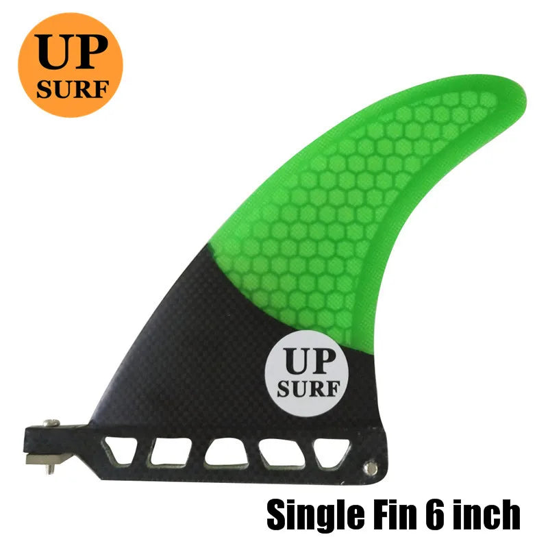Single Fiberglass Surfboard Center Fin
