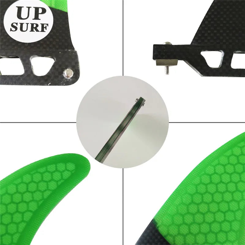 Single Fiberglass Surfboard Center Fin