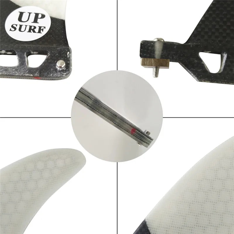 Single Fiberglass Surfboard Center Fin