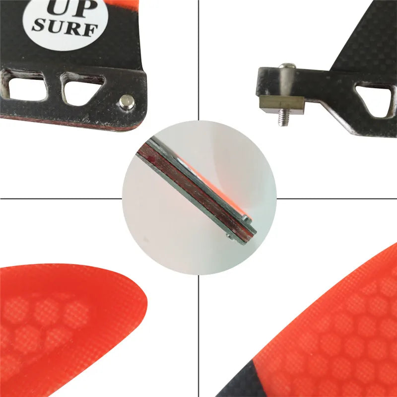 Single Fiberglass Surfboard Center Fin