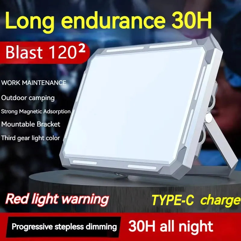 High-Power Rechargeable LED Camping Spotlight