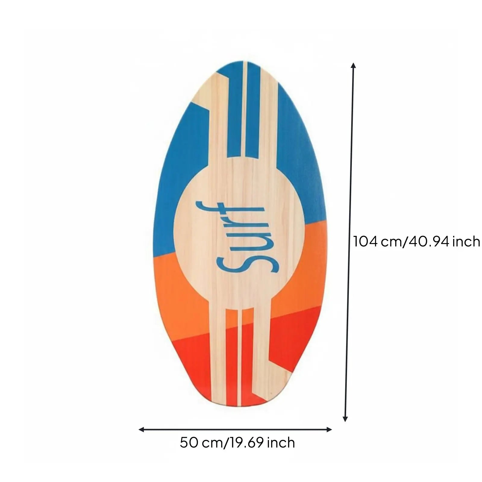 Wooden Skimboard for Beginners & Kids