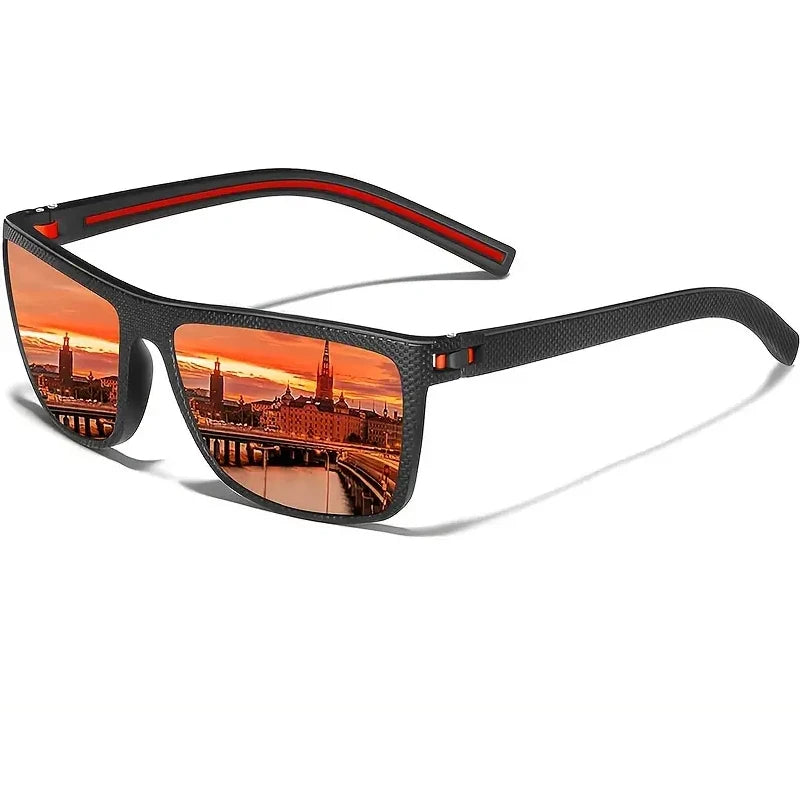 Square Polarized Sunglasses — Lightweight Frame