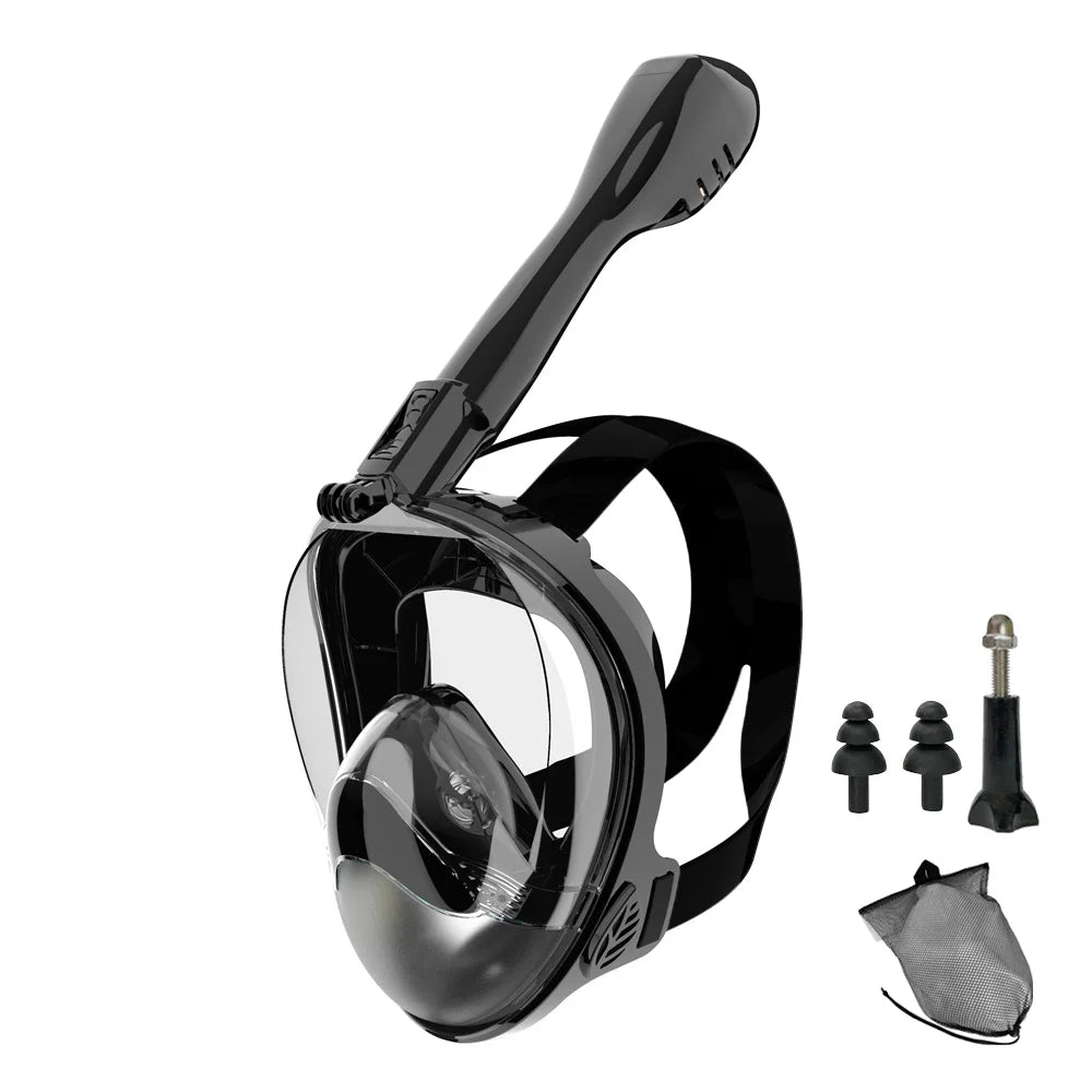 Full Face Snorkel Mask — 180° Panoramic View