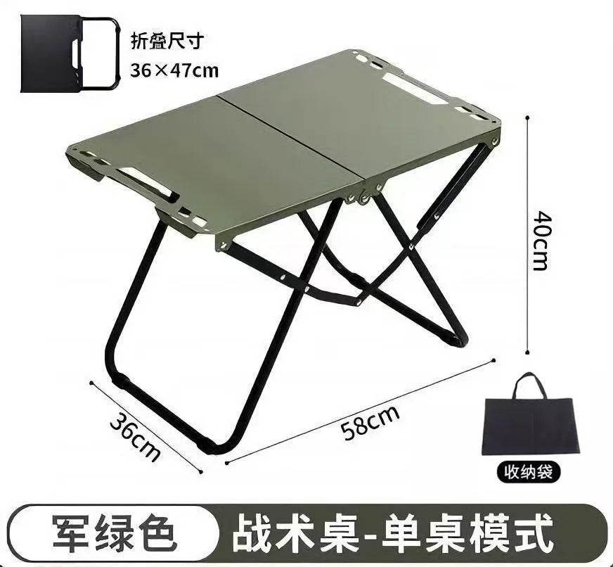 Foldable Stainless Steel Camping Dining Table