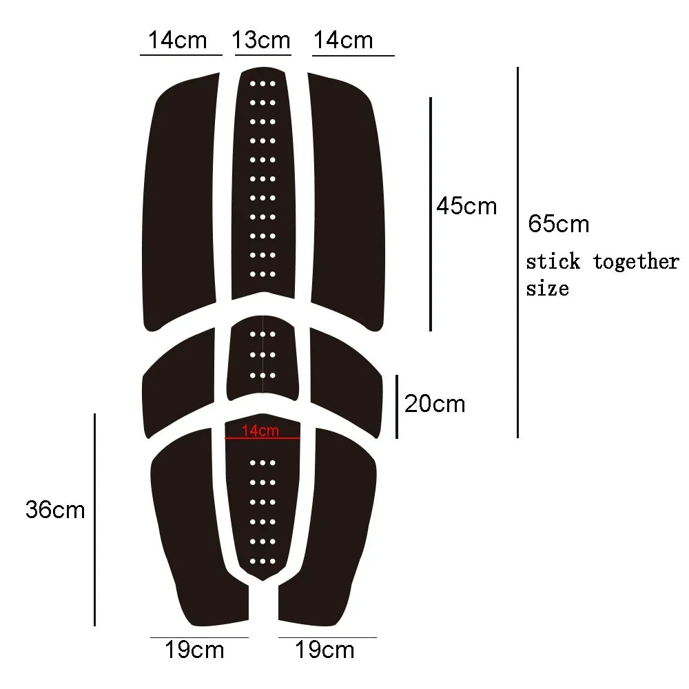 9-Piece Premium Surfboard Traction Pad Set