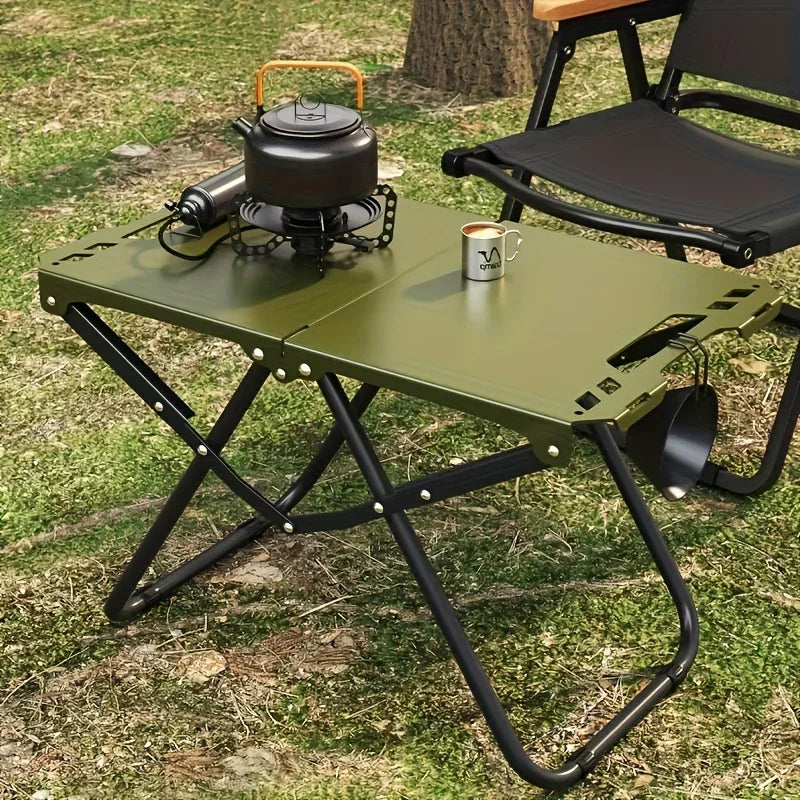 Foldable Stainless Steel Camping Dining Table