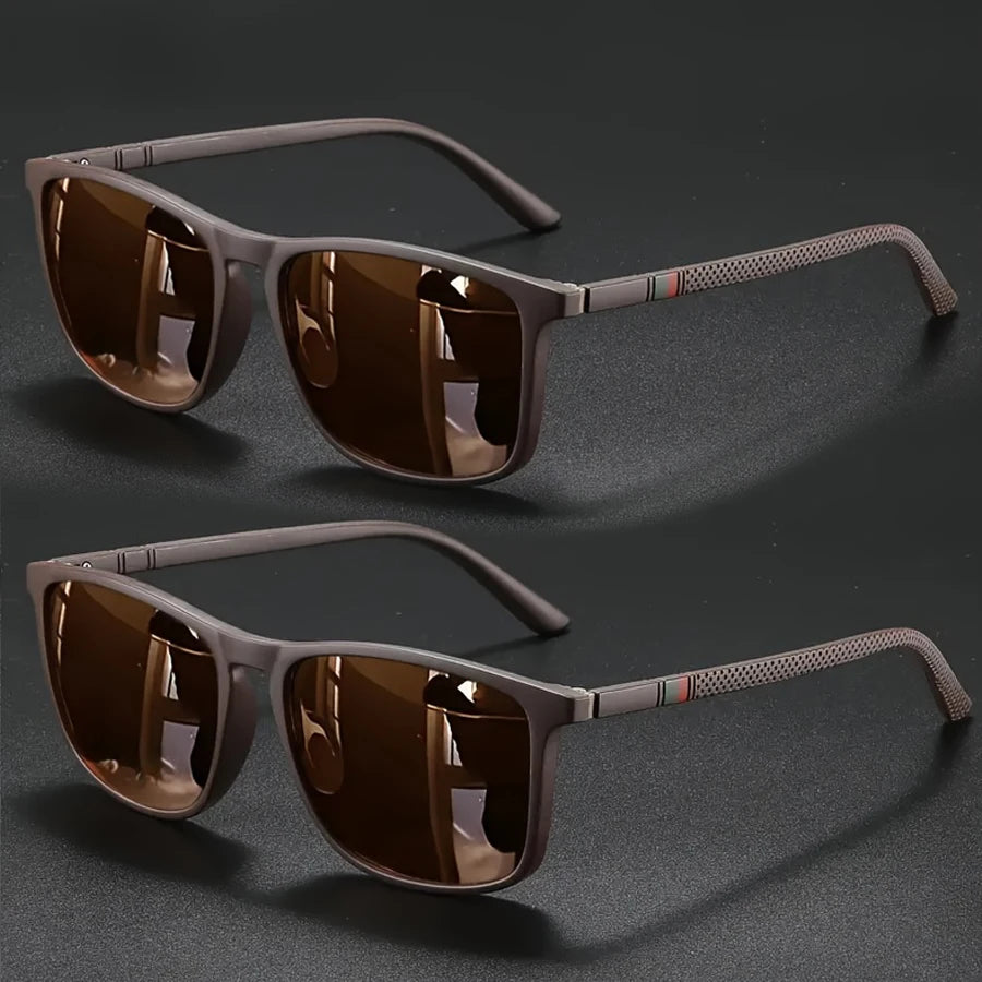 Square Vintage Cycling Sunglasses — UV400