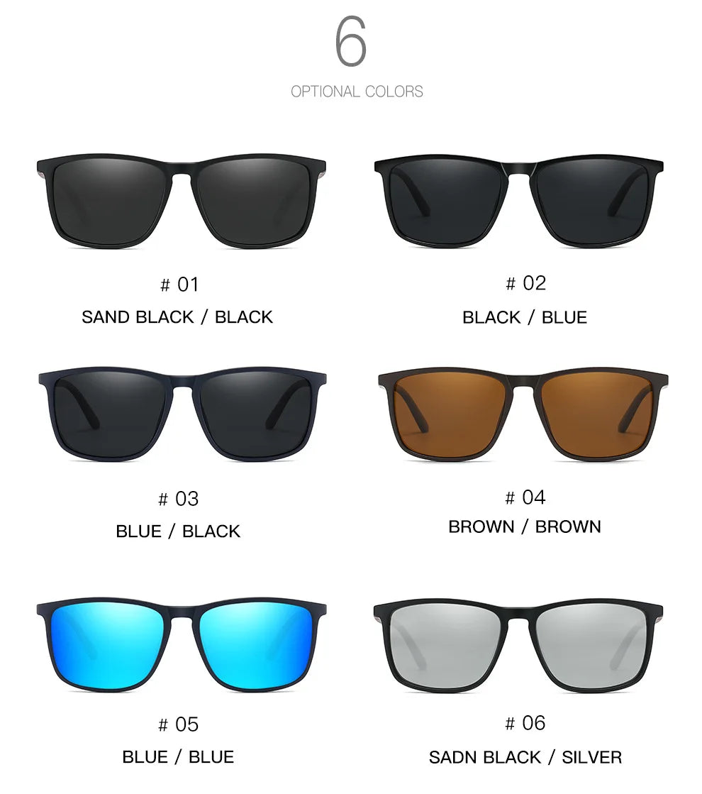 Polarized Square Sport Sunglasses — UV400