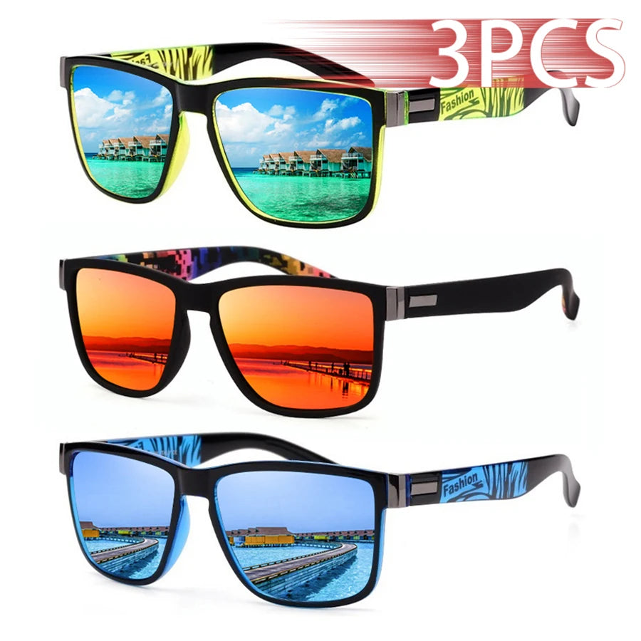 Classic Square Sunglasses 3-Pack — UV400