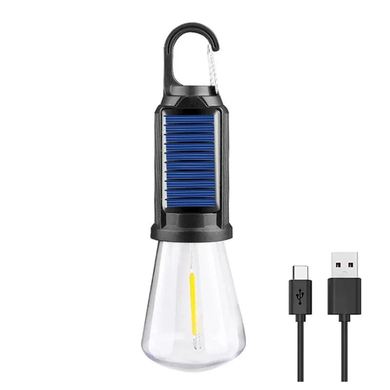 Solar USB Rechargeable Dimmable Camp Bulb