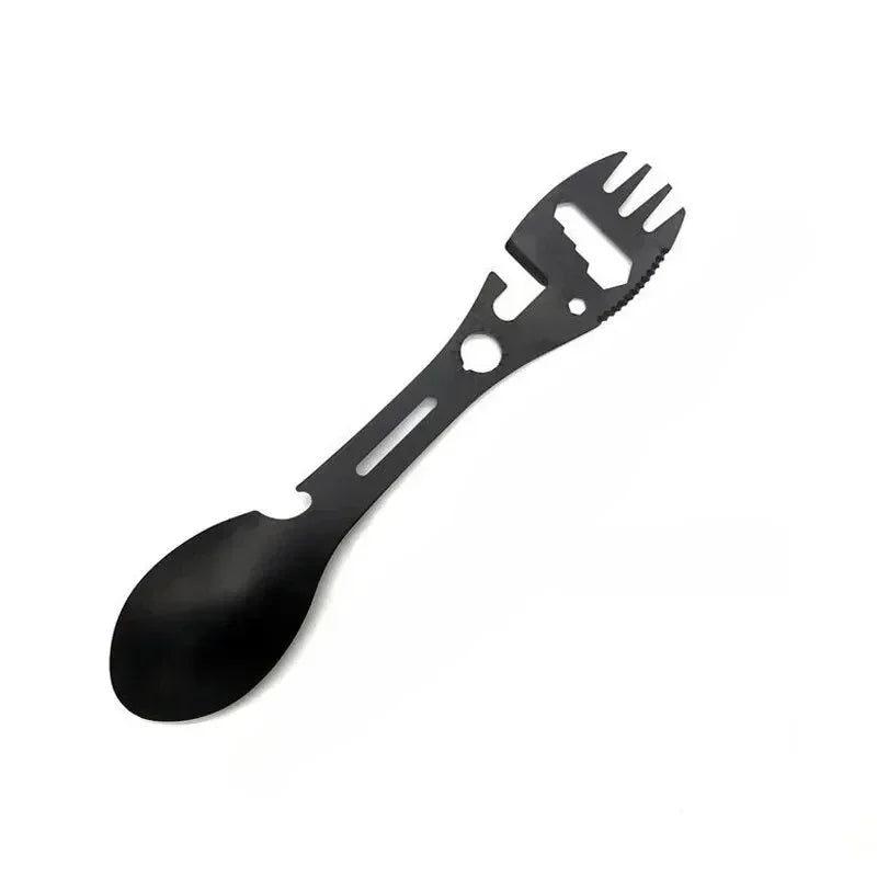 5-in-1 Stainless Steel Camping Cutlery Set