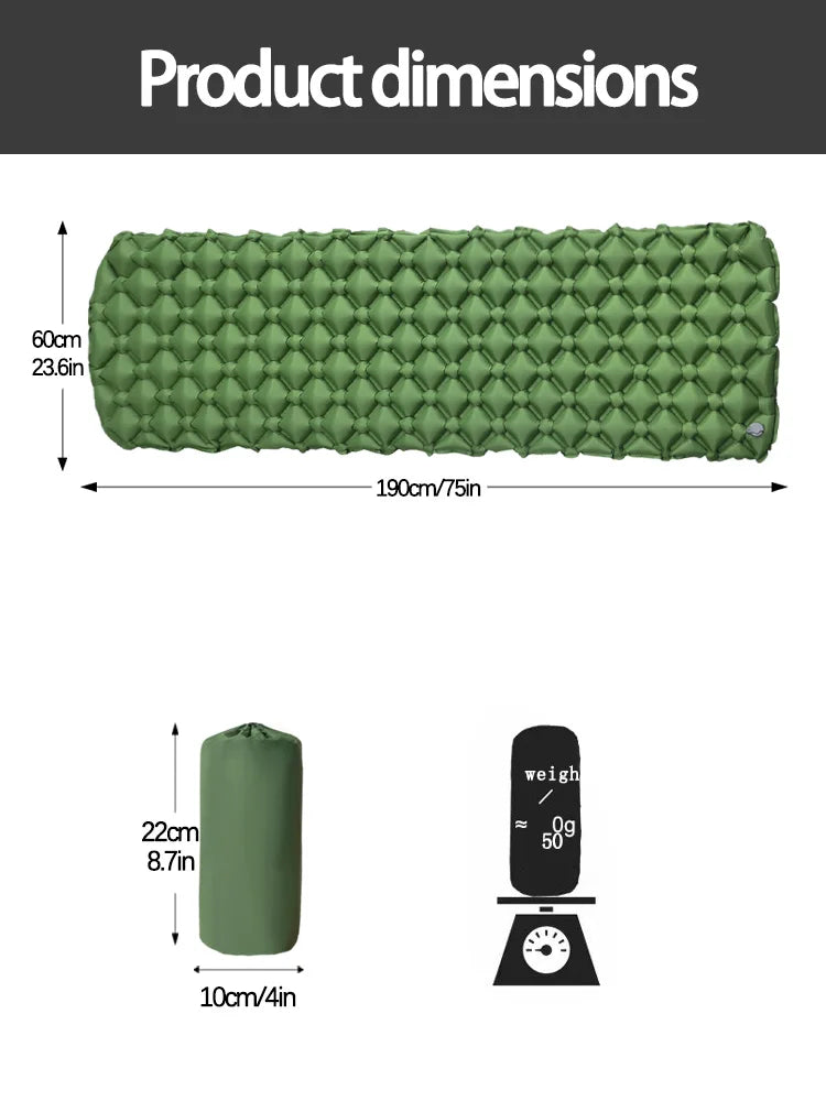 Camping Inflatable Sleeping Pad & Air Mat