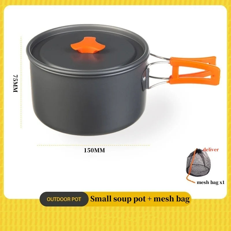 Camping Cookware Set — Kettle & Frying Pan