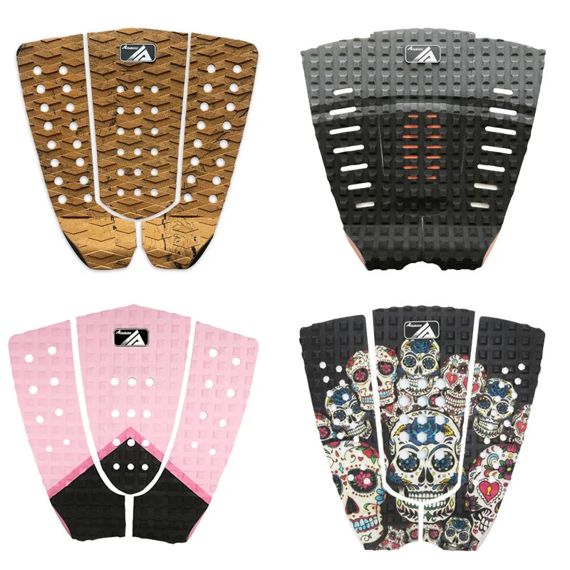 3-Piece EVA Surfboard Traction Pads with Kicker