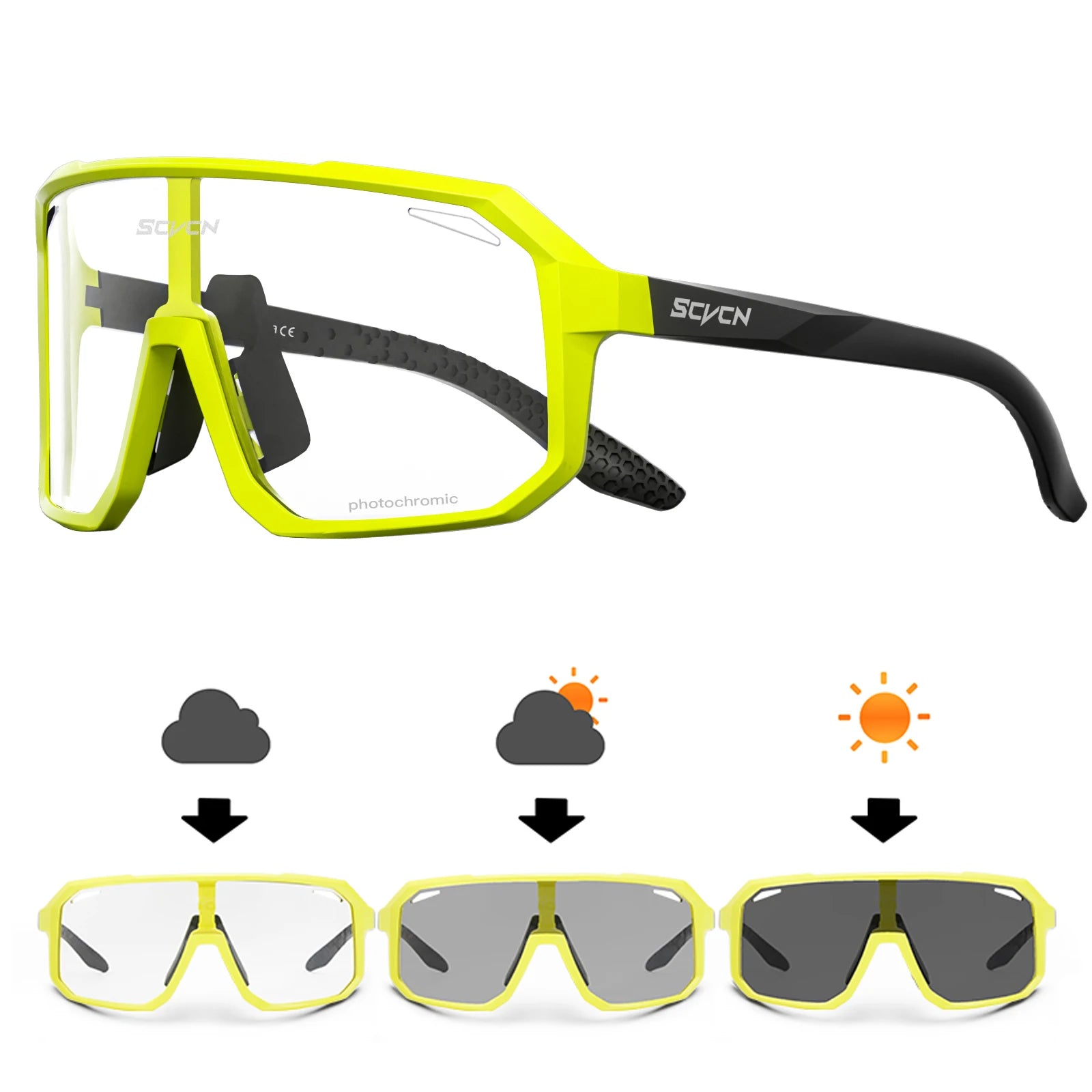 Photochromic Cycling Sunglasses — MTB & Outdoor