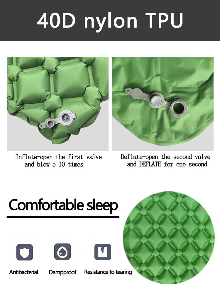 Camping Inflatable Sleeping Pad & Air Mat