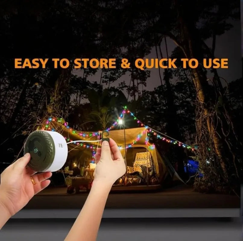 Waterproof USB String Lights — Camping & Outdoor