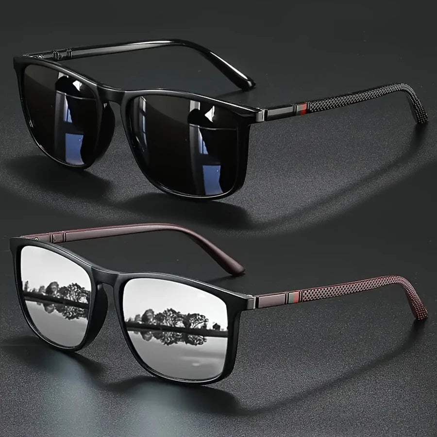 Square Vintage Cycling Sunglasses — UV400