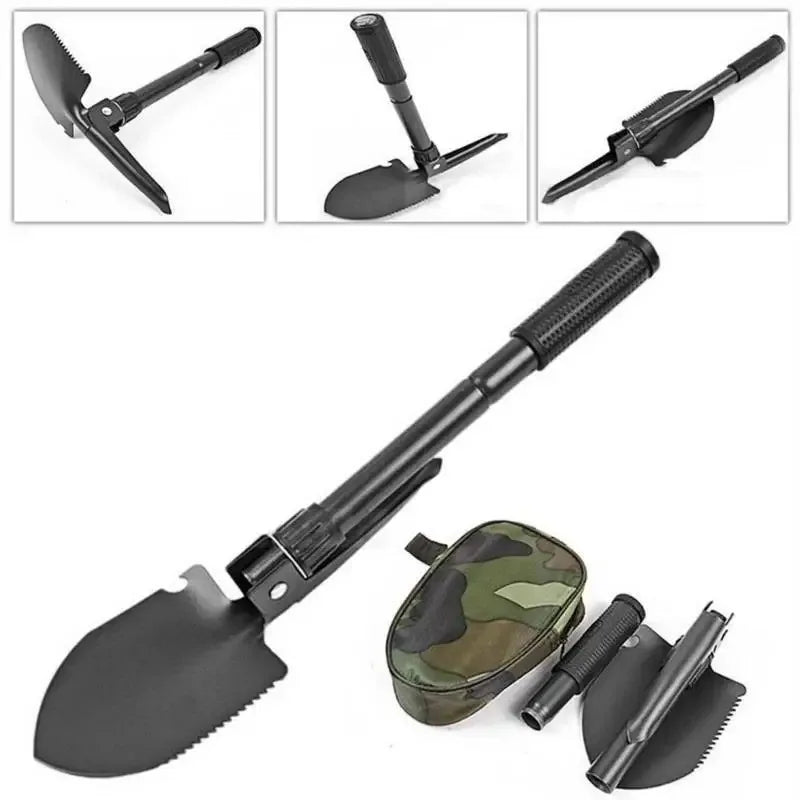 Military Folding Shovel with Compass
