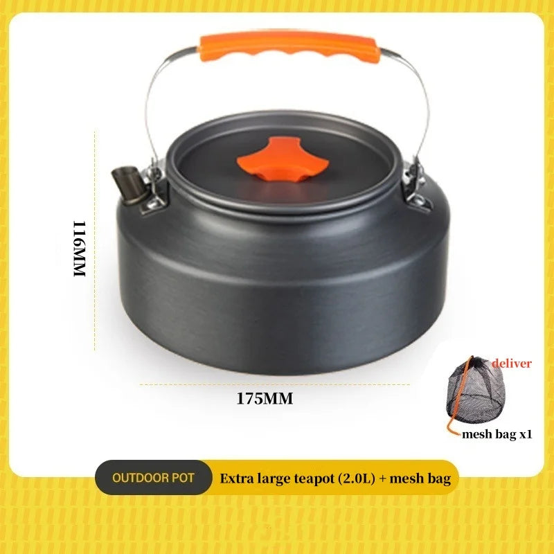 Camping Cookware Set — Kettle & Frying Pan