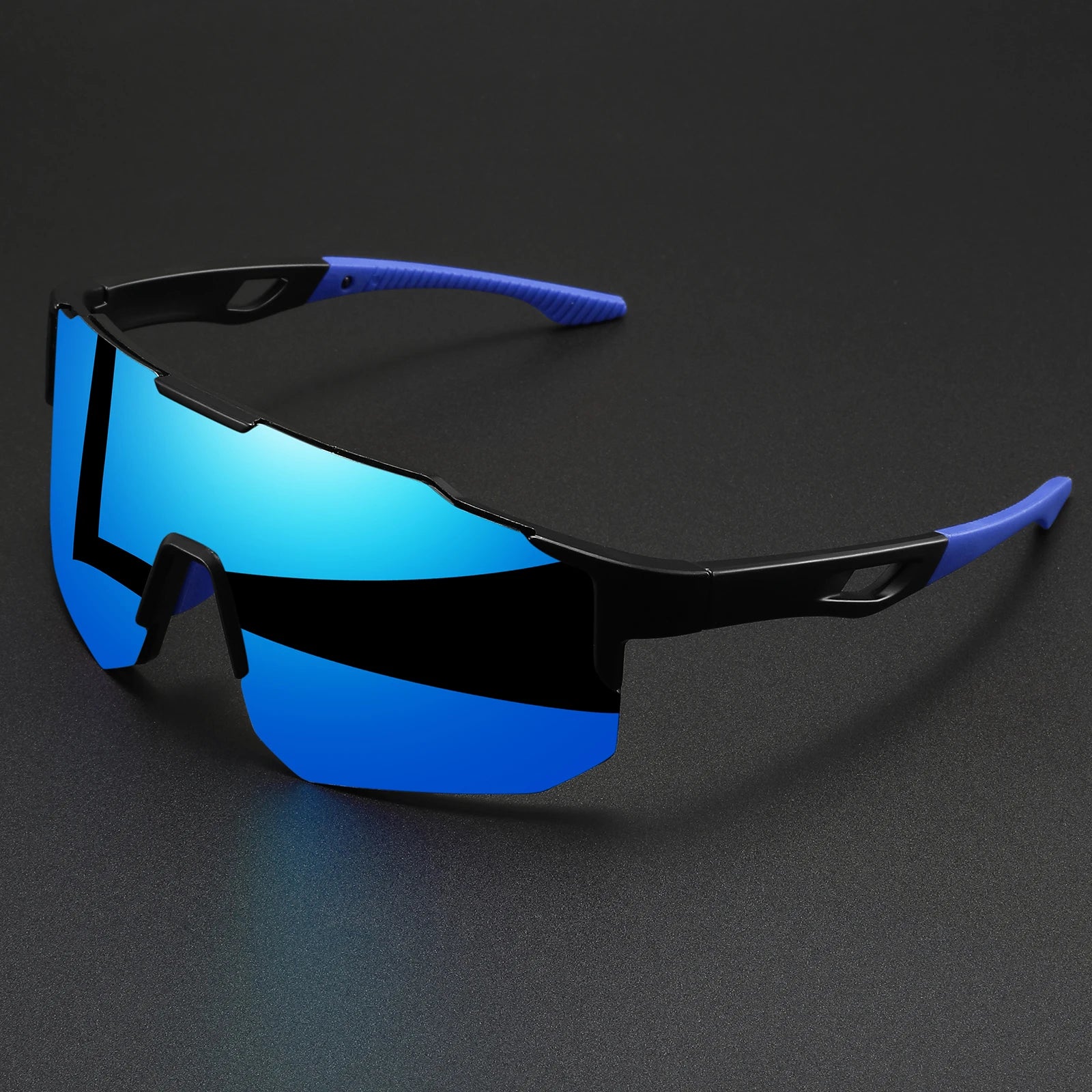 Oversized Wraparound Sport Sunglasses — UV400