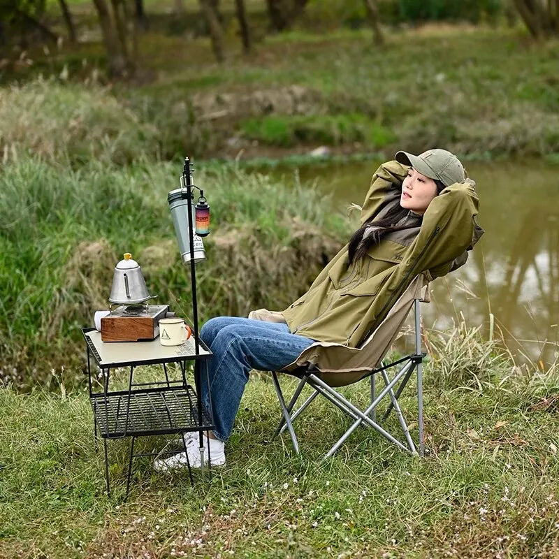 Folding Moon Chair — Lightweight Camp Stool