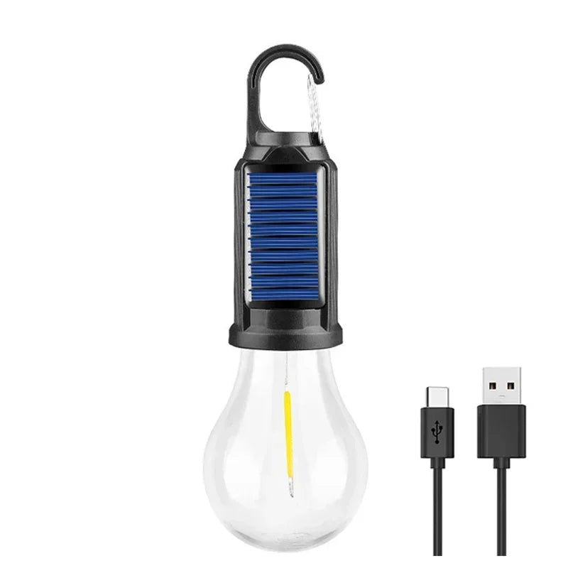 Solar USB Rechargeable Dimmable Camp Bulb