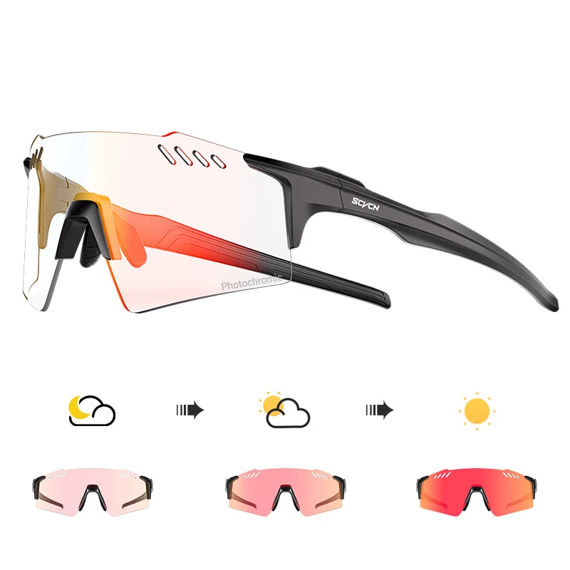 Photochromic MTB Cycling Glasses — UV400