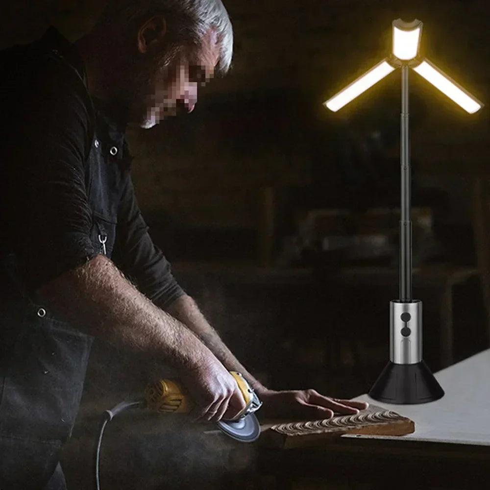 Telescopic LED Camping Flashlight & Lantern