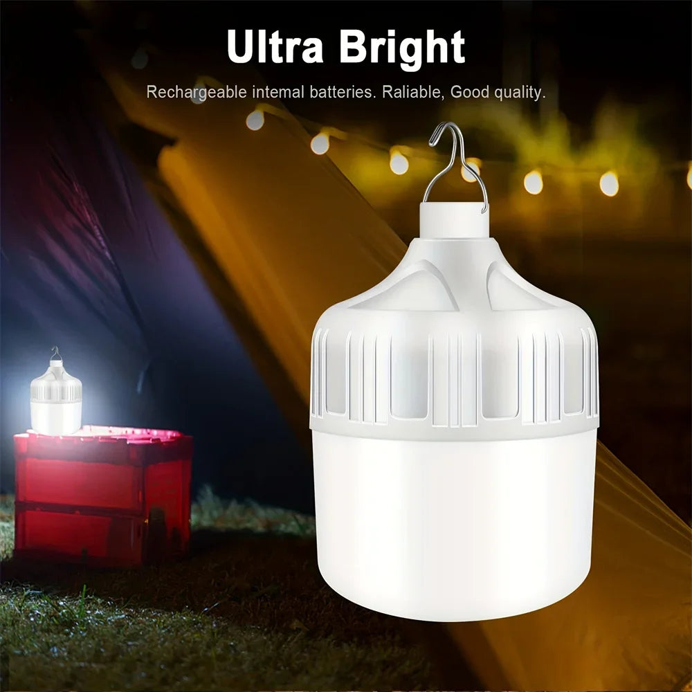 USB Rechargeable LED Camping Bulb — Portable