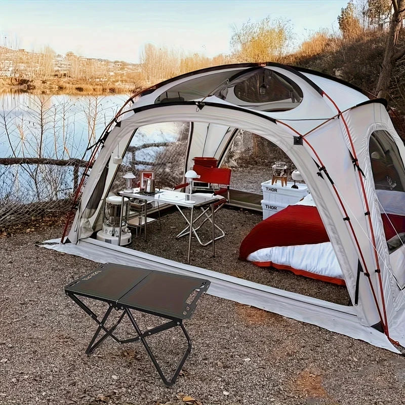 Foldable Carbon Steel Camping & Picnic Table