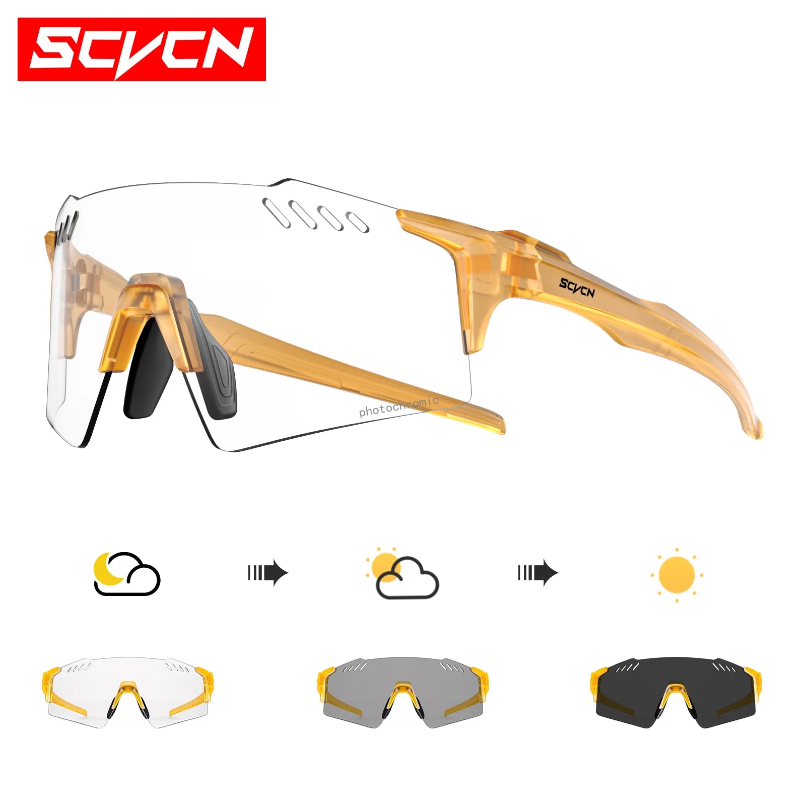 Photochromic MTB Cycling Glasses — UV400