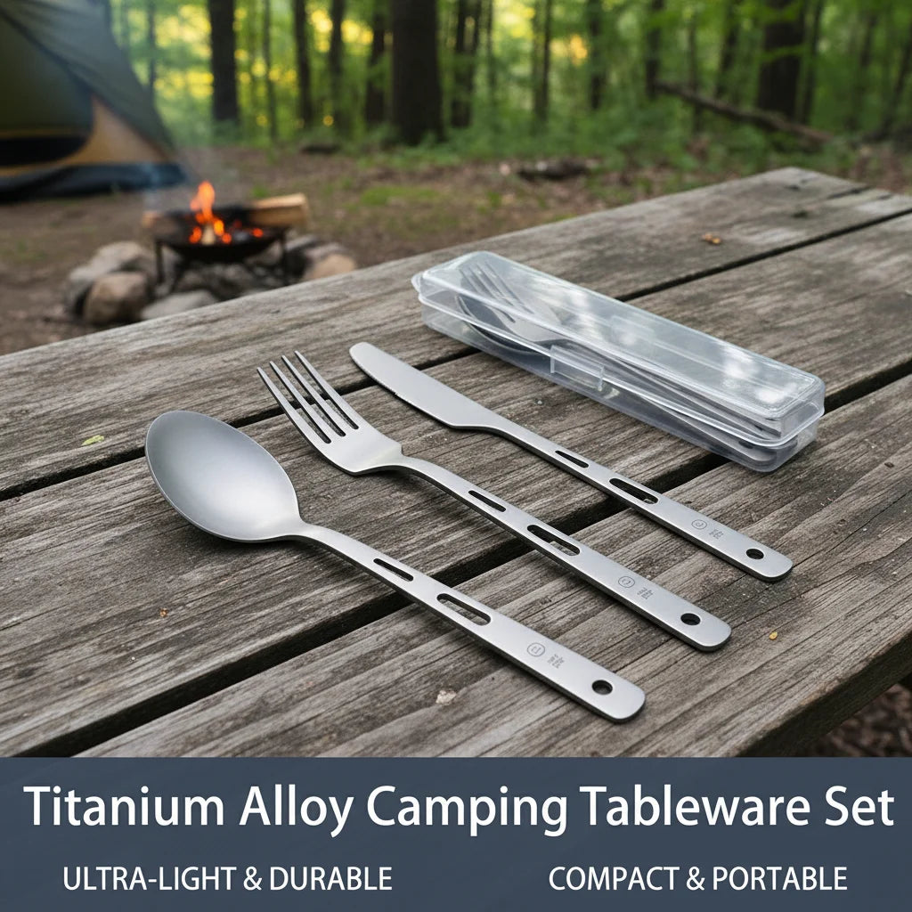 Camping Cutlery Set with Chopsticks — Lightweight