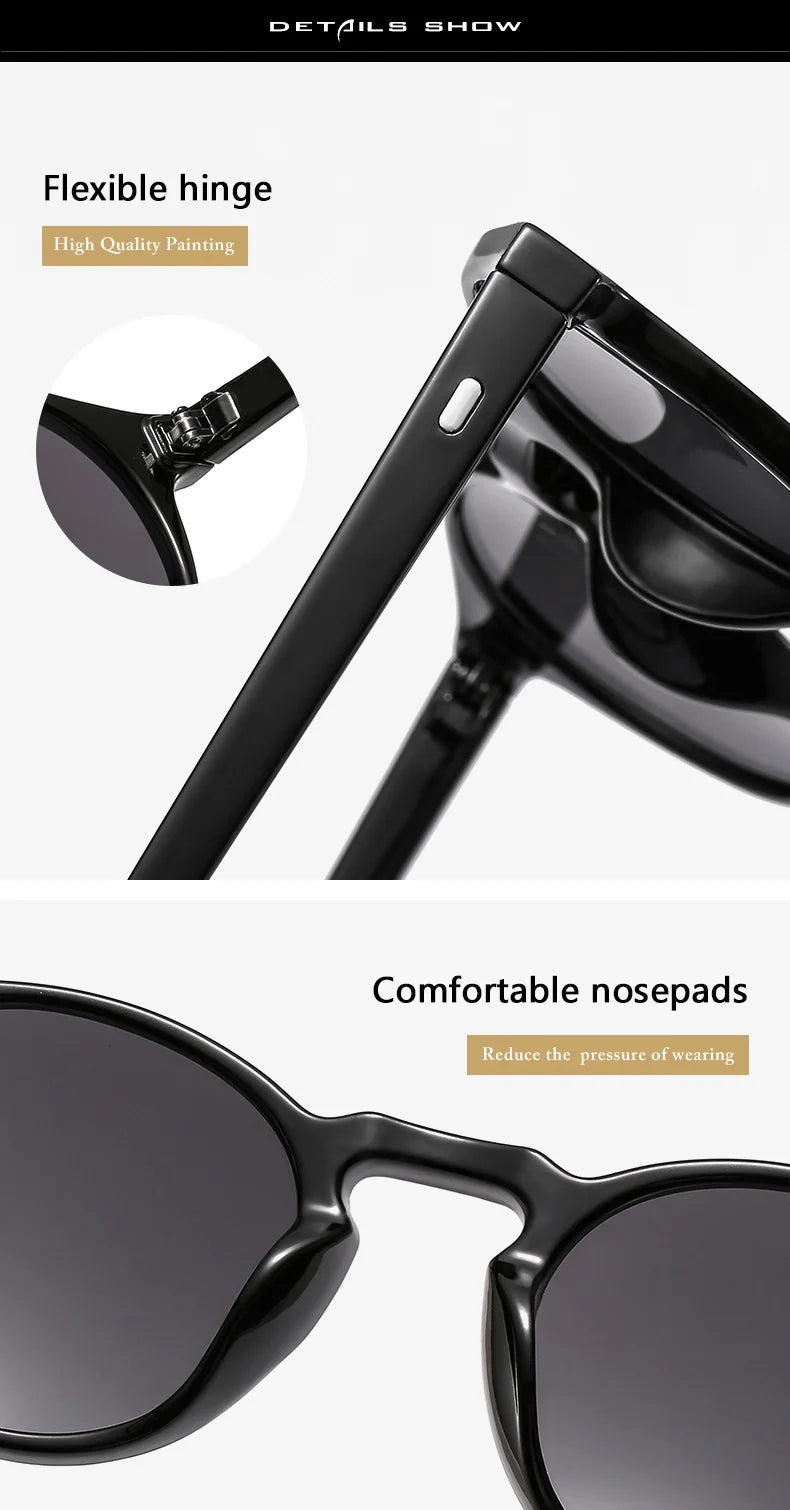 Round Vintage Sunglasses — UV400