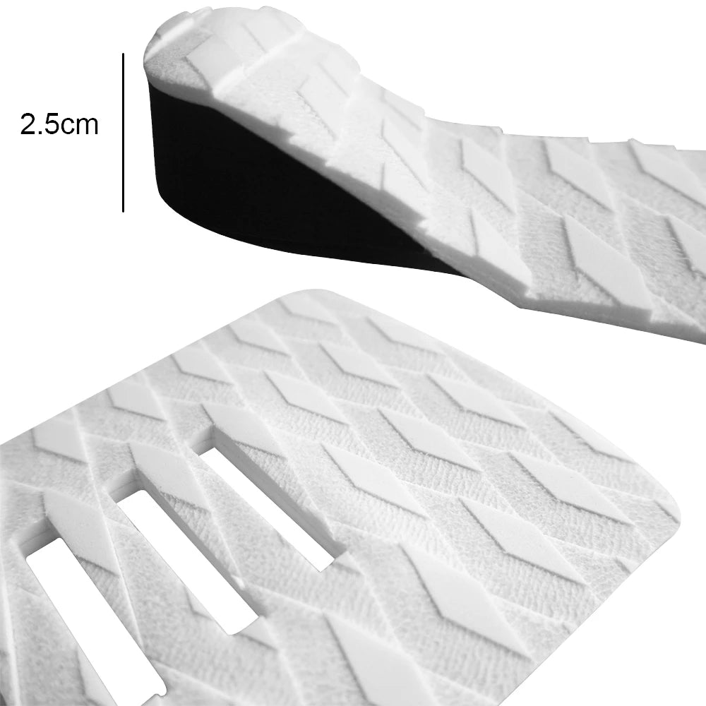 Surfboard Traction Pad Set — Black & Red