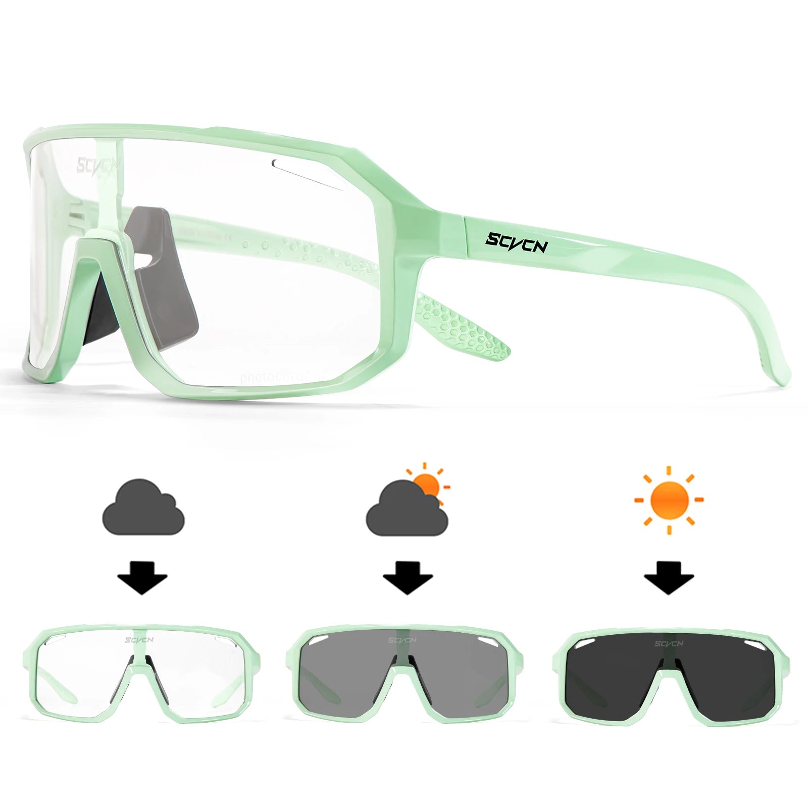 Photochromic Cycling Sunglasses — MTB & Outdoor