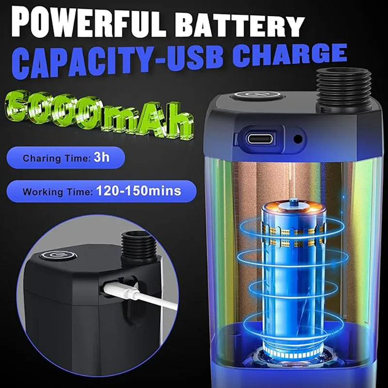 Portable Electric Camping Shower — 6000mAh