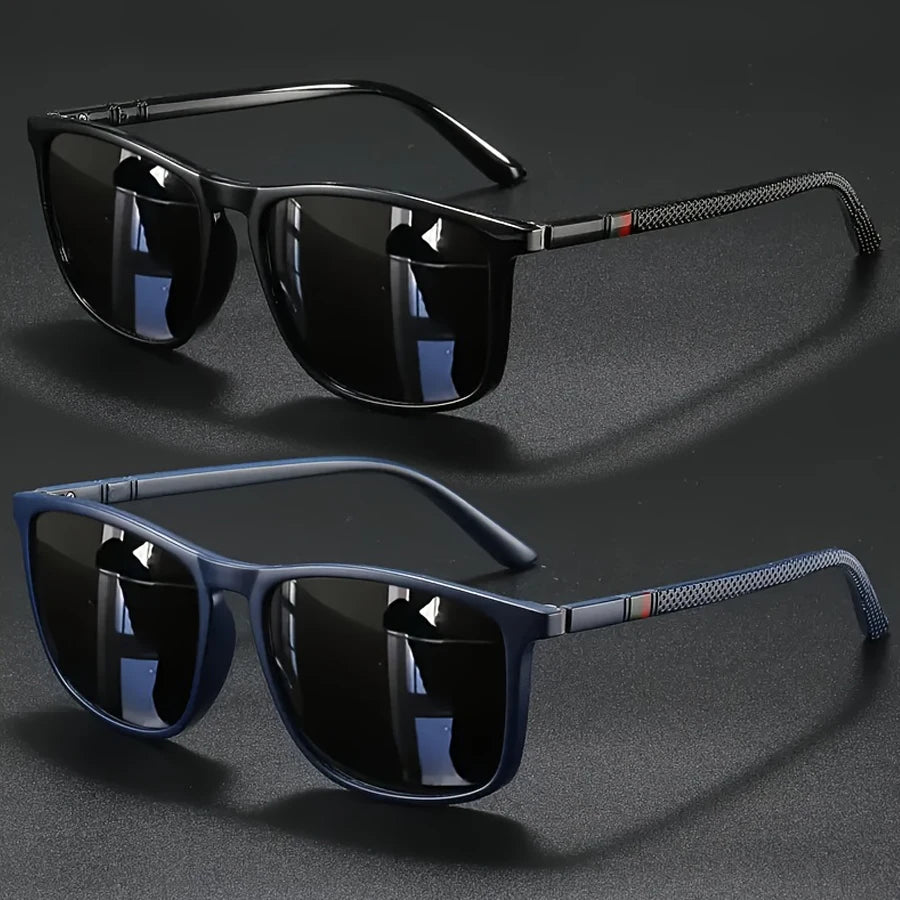 Square Vintage Cycling Sunglasses — UV400