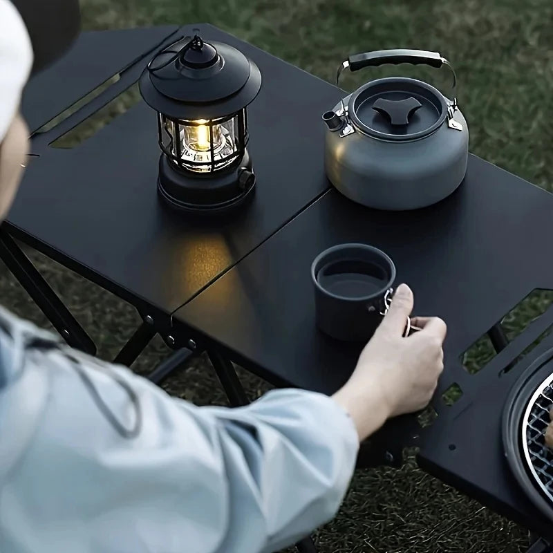 Foldable Carbon Steel Camping & Picnic Table