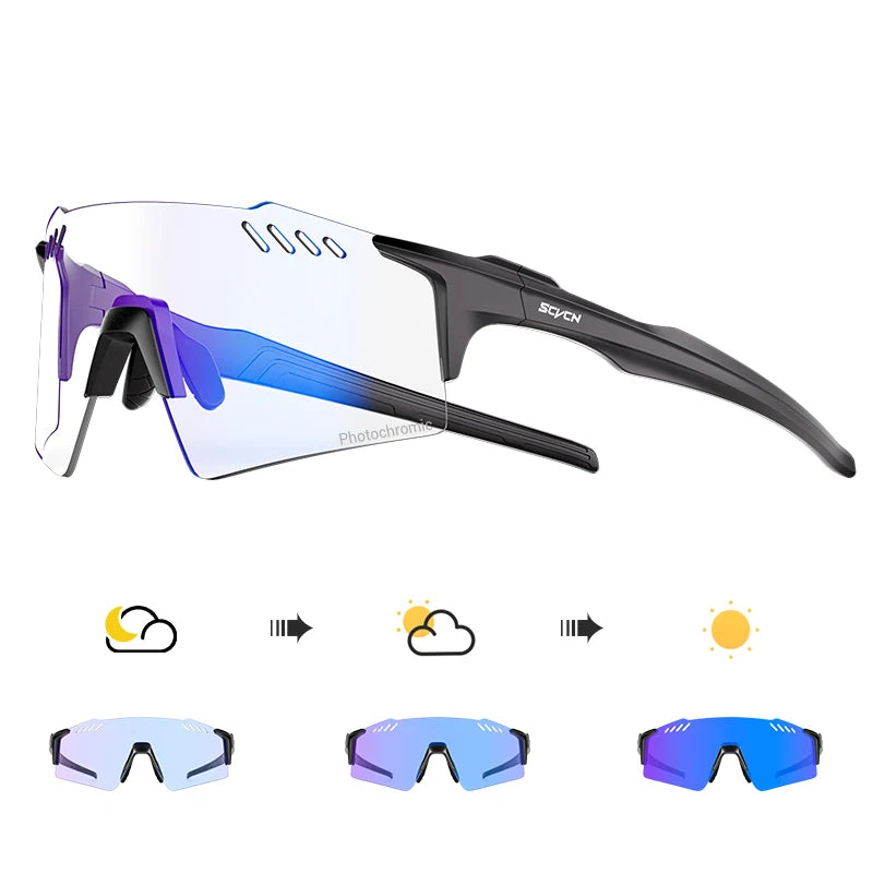 Photochromic MTB Cycling Glasses — UV400