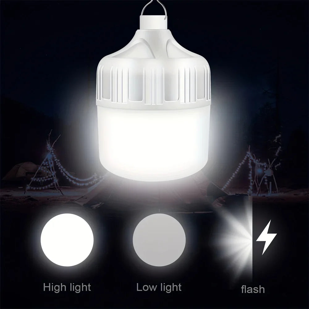 USB Rechargeable LED Camping Bulb — Portable
