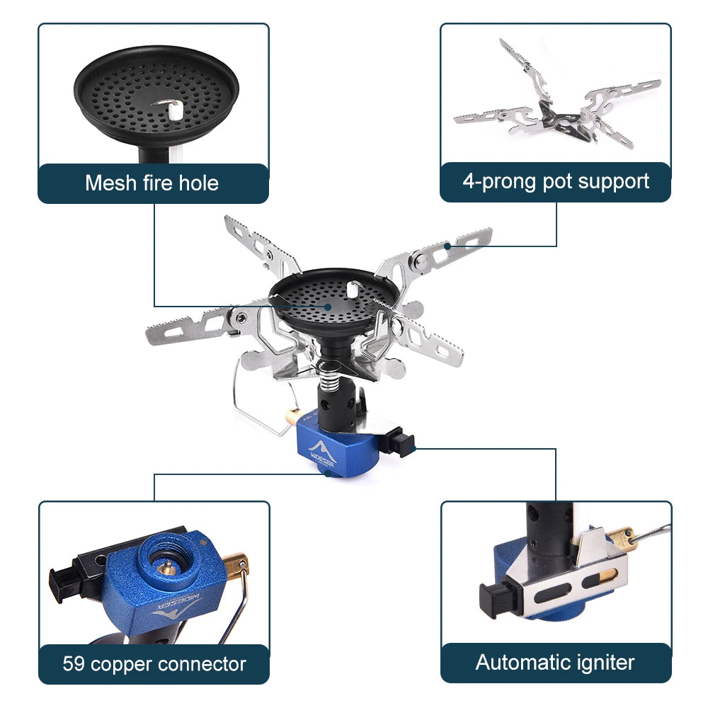 Portable Outdoor Camping Gas Burner — 3300W