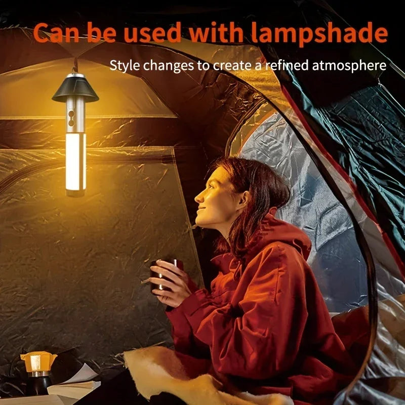 Telescopic LED Camping Flashlight & Lantern